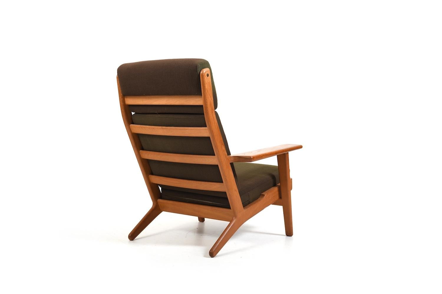 Teck Hans J. Wegner GE-290 Chaise longue à dossier haut années 1950 en vente