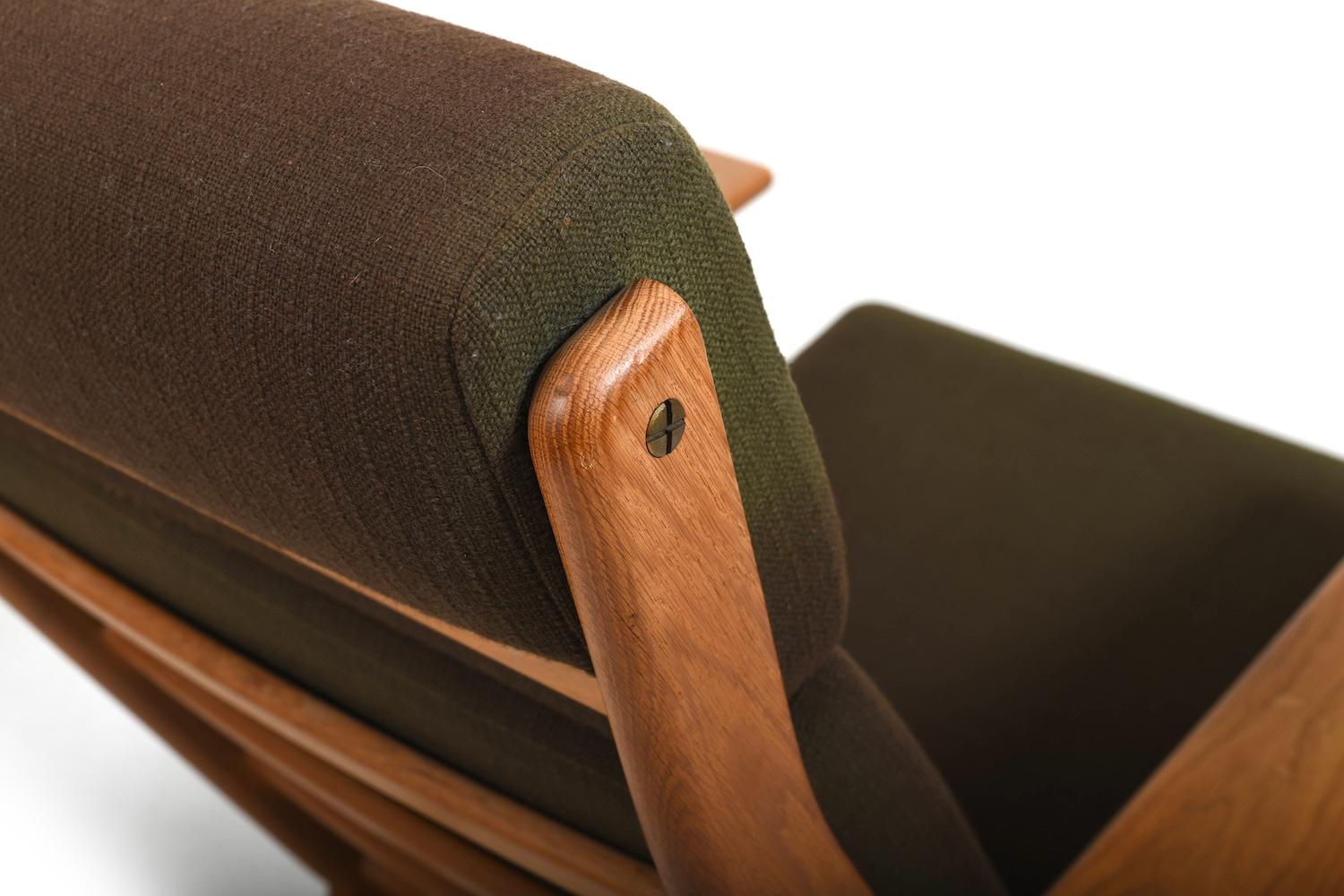 Hans J. Wegner GE-290 Chaise longue à dossier haut années 1950 en vente 1