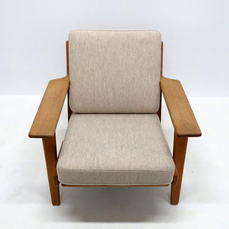Mid-Century Modern Hans J. Wegner GE 290 Lounge Chair, 1950 For Sale