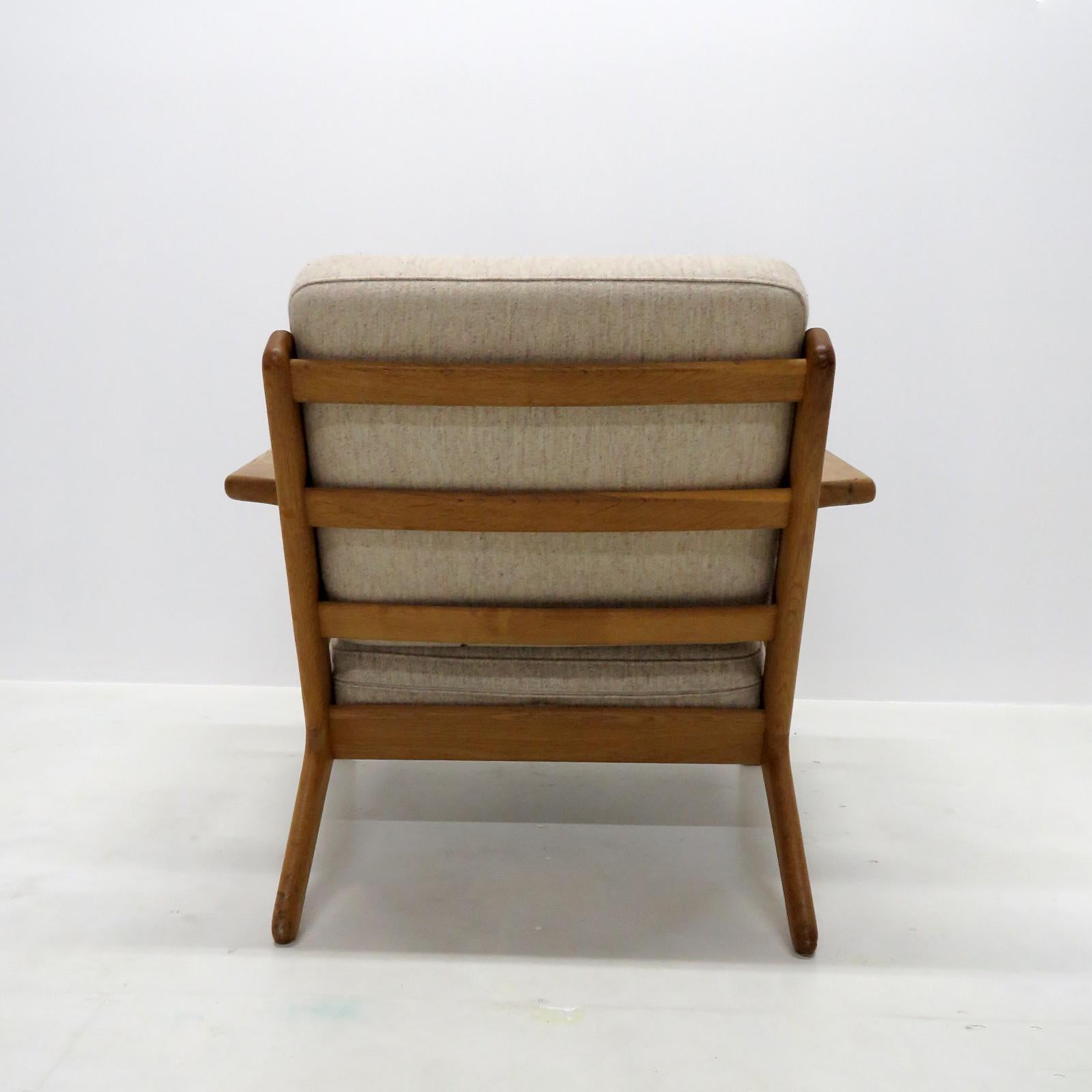 Wool Hans J. Wegner GE 290 Lounge Chair, 1950