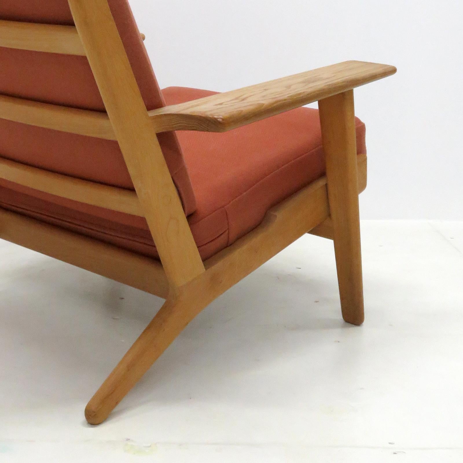 Hans J. Wegner GE 290A High Back Lounge Chair, 1950 For Sale 1