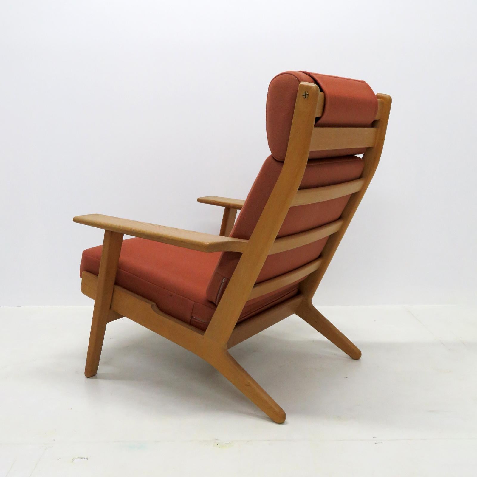 Mid-20th Century Hans J. Wegner GE 290A High Back Lounge Chair, 1950 For Sale