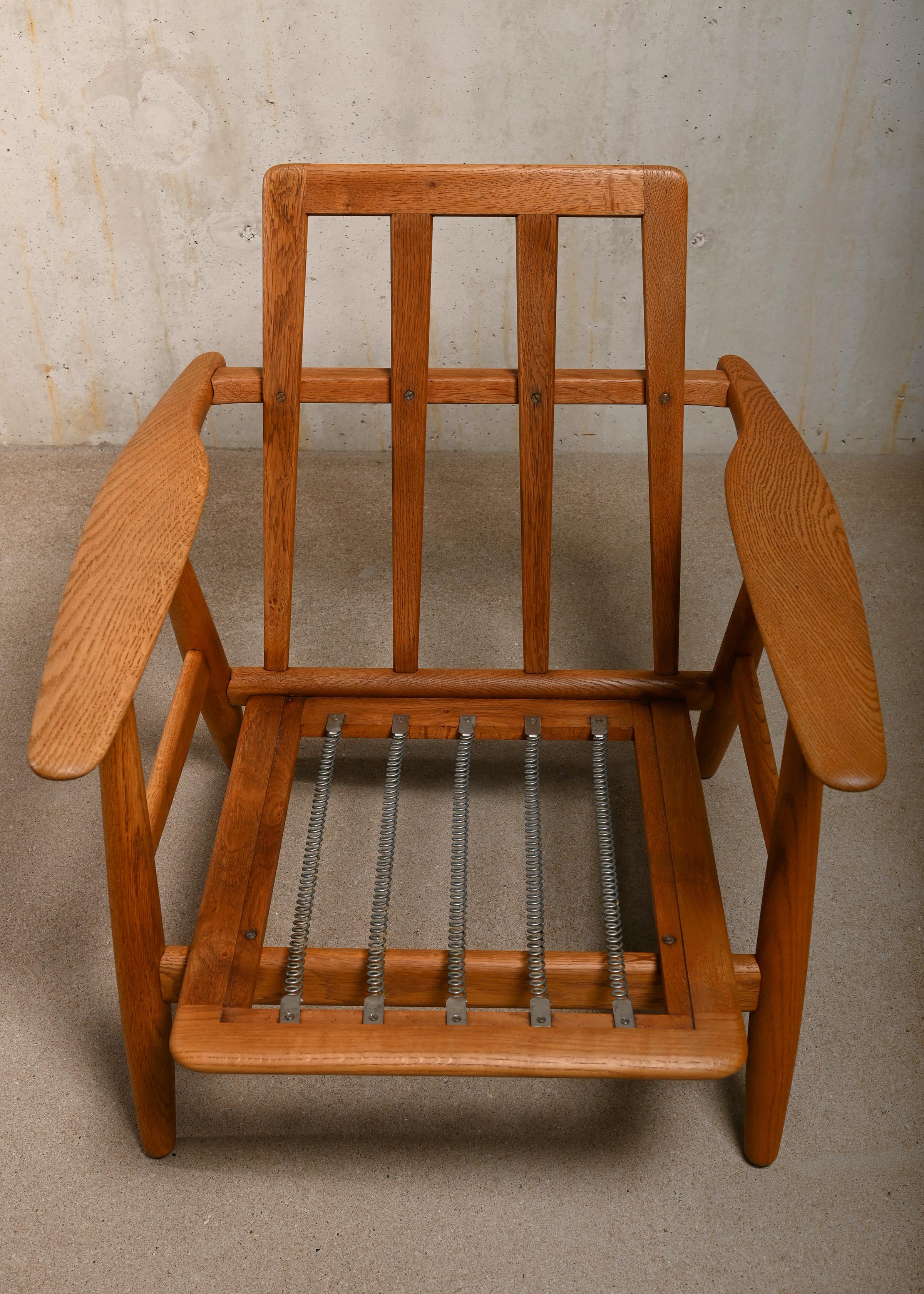 Hans J. Wegner GE240 'Sigar' Lounge Chair in Oak for GETAMA 2