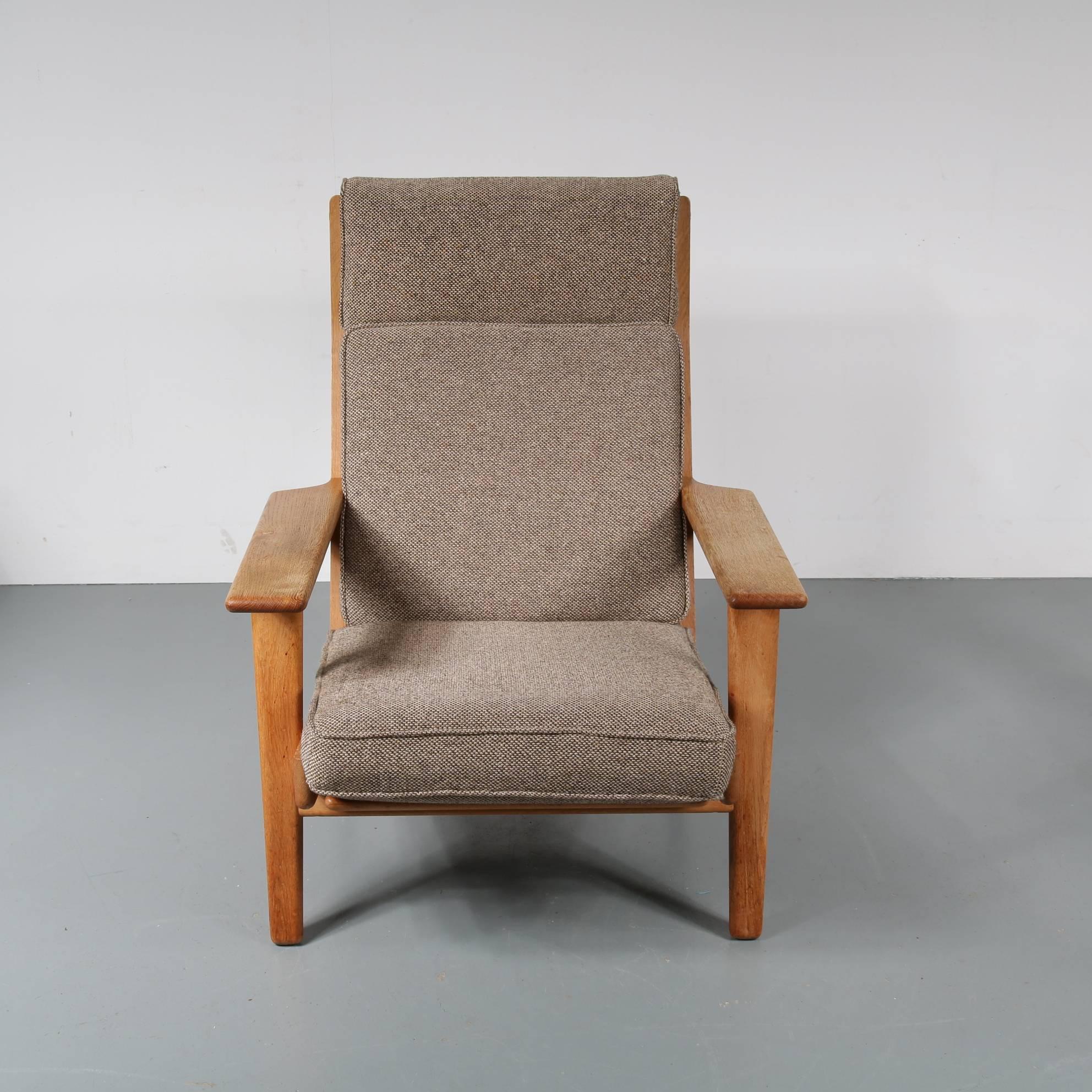 Hans J. Wegner Ge290 Lounge Chair, Denmark, 1950 In Good Condition In Amsterdam, NL