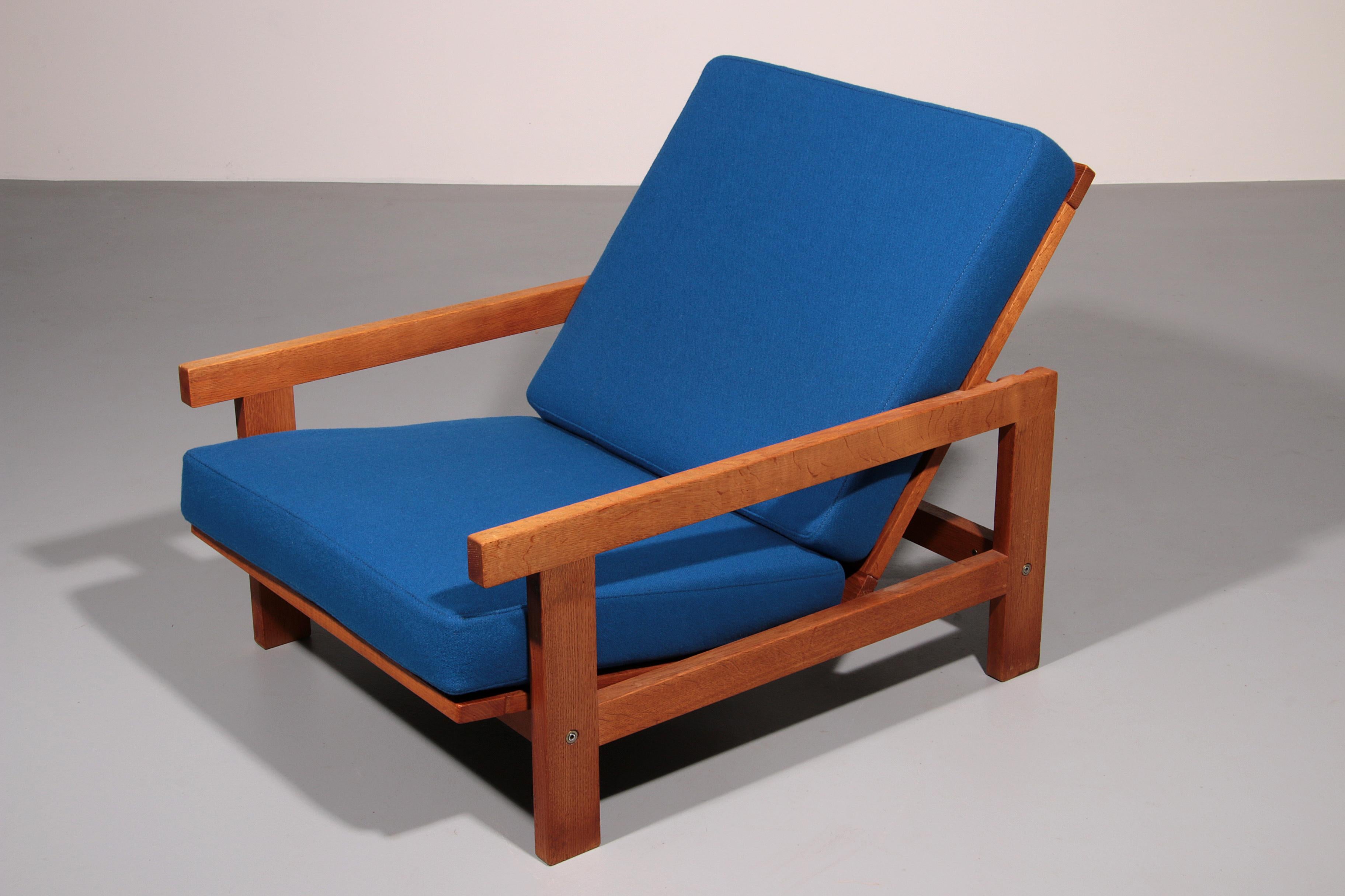 Hans J. Wegner GE421 Sillón Relax Roble Getama con respaldo ajustable en venta 3