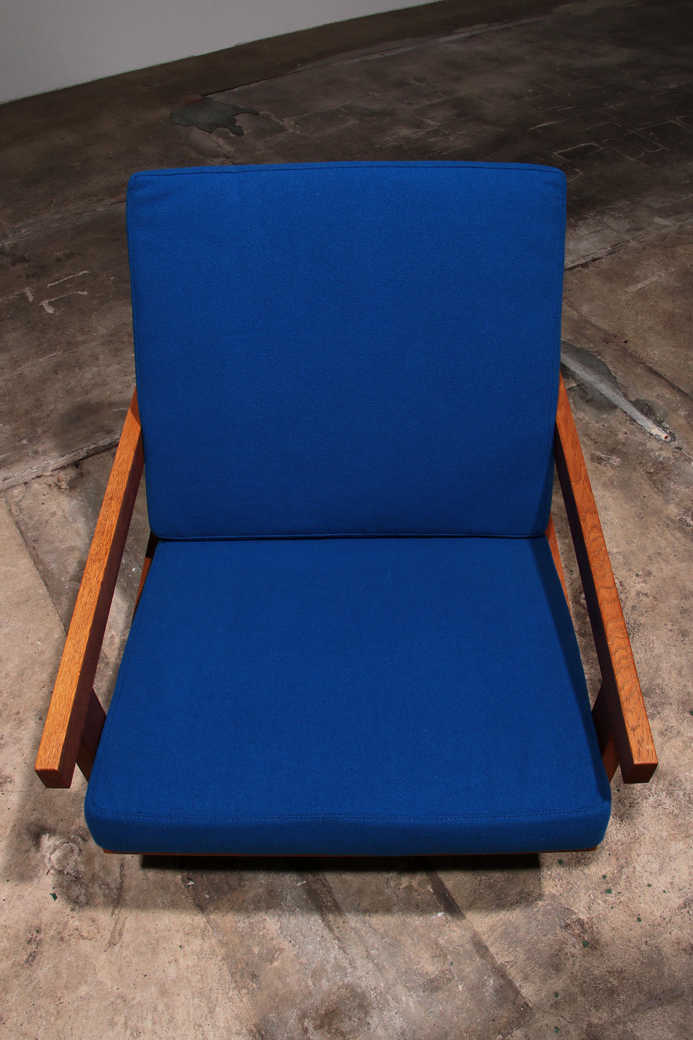 Hans J Wegner GE421 Getama fauteuil de détente en chêne avec dossier réglable en vente 5