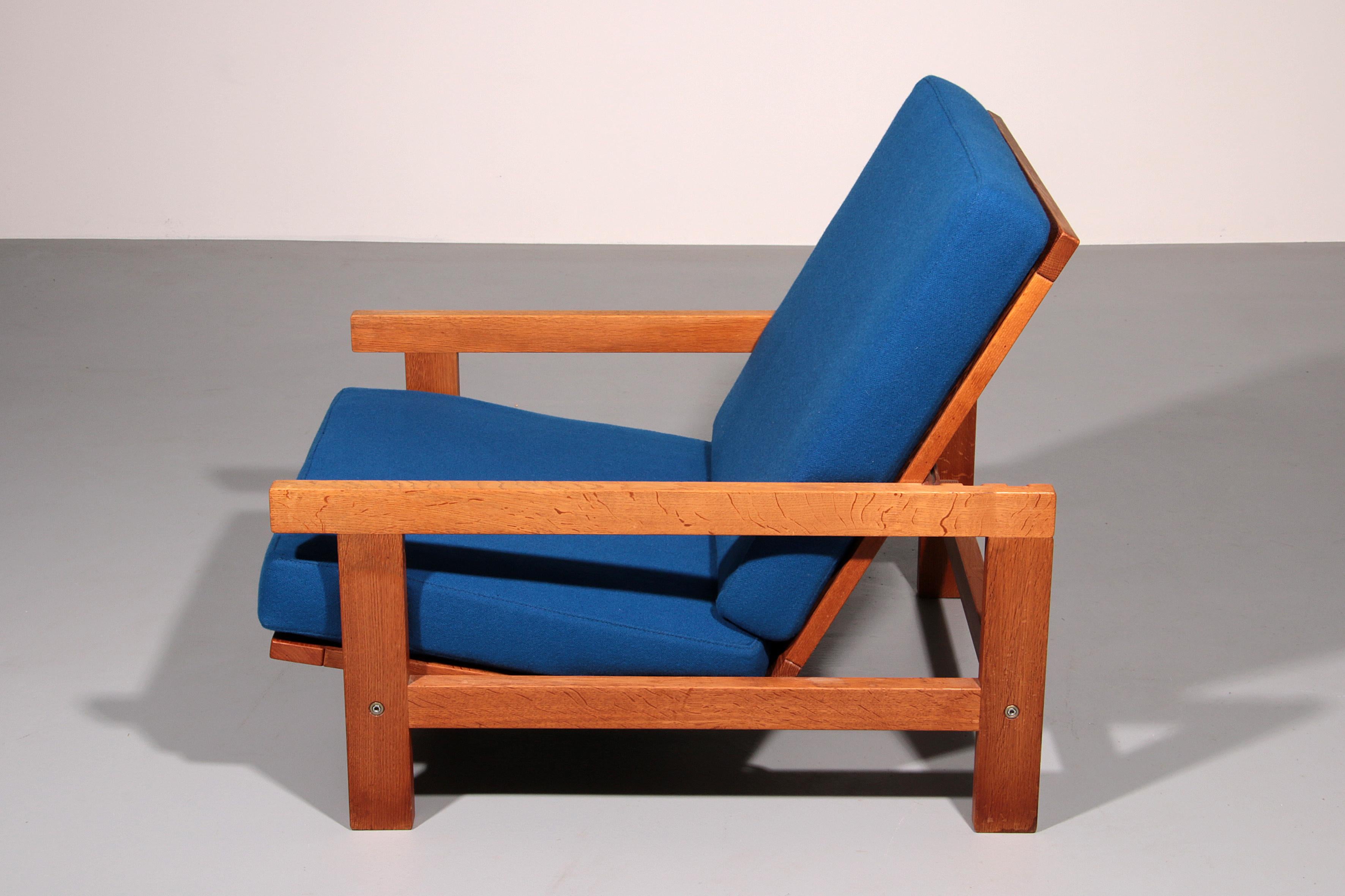 Hans J. Wegner GE421 Sillón Relax Roble Getama con respaldo ajustable en Excelente estado para la venta en Oirlo, LI