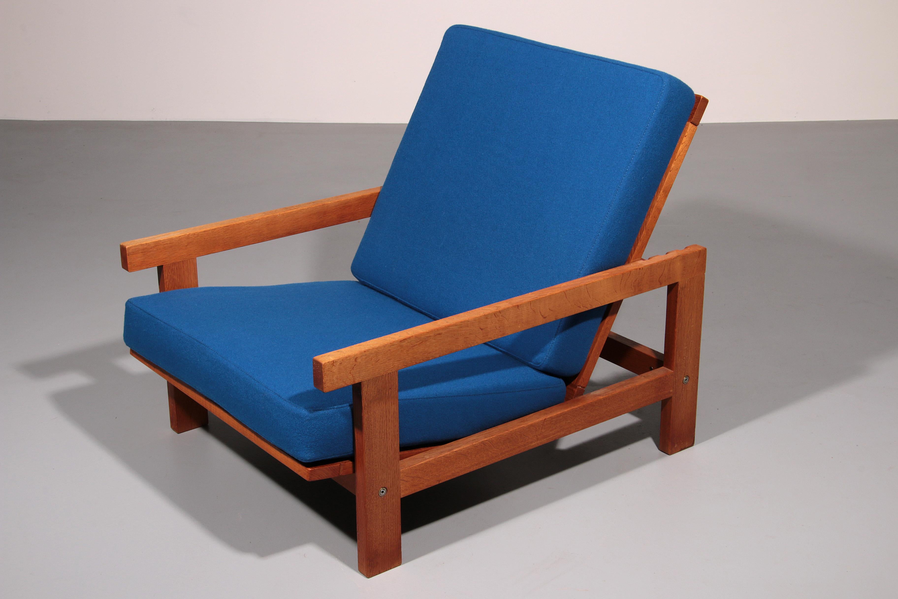 Hans J. Wegner GE421 Sillón Relax Roble Getama con respaldo ajustable en venta 2