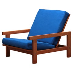 Used Hans J Wegner GE421 Getama Oak Relax Armchair with Adjustable Backrest