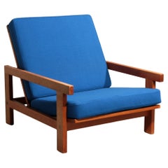 Hans J. Wegner GE421 Poltrona relax in Oak Oak con schienale regolabile
