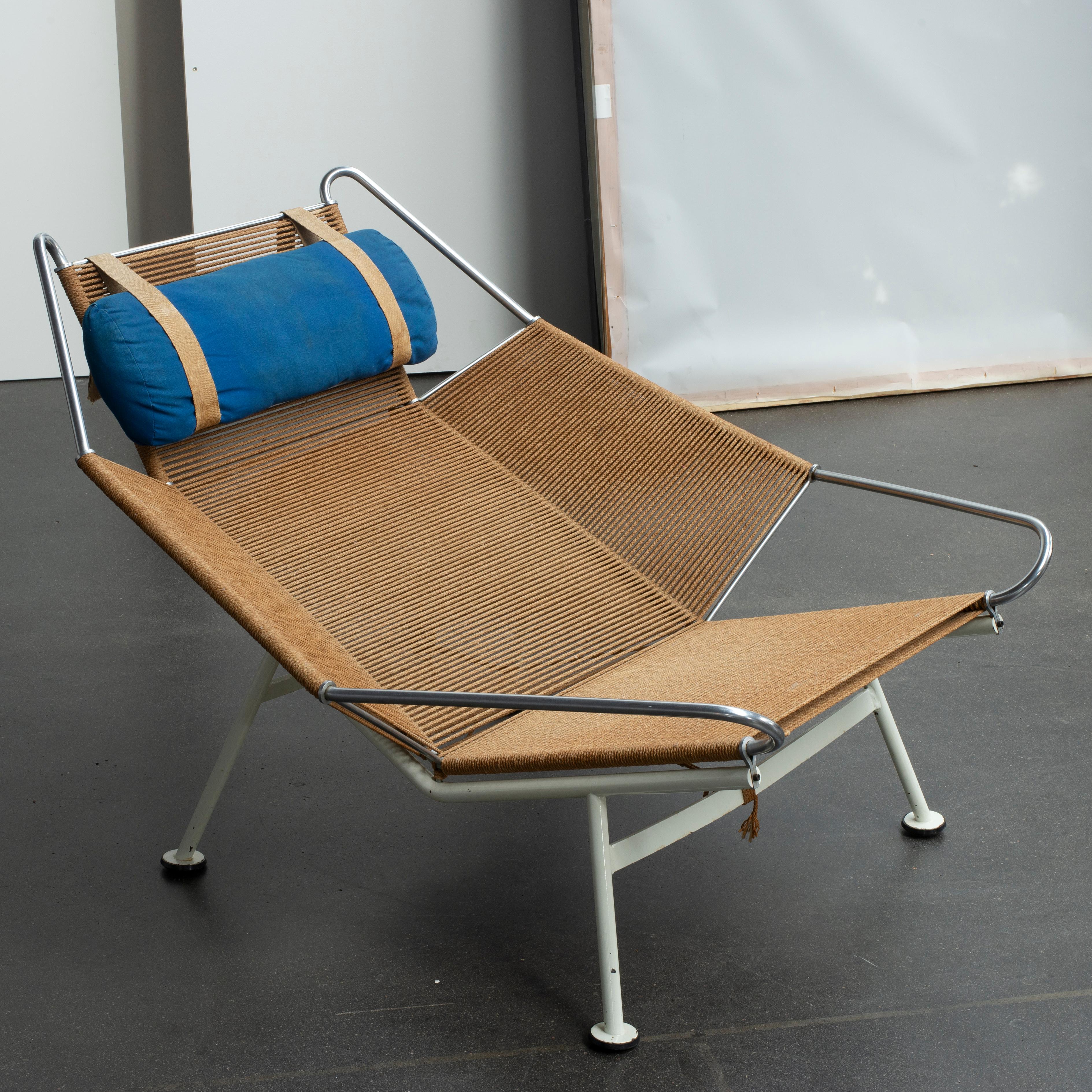 Chaise à drisse de drapeau Hans J. Wegner pour GETAMA Bon état - En vente à Copenhagen, DK