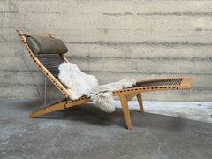 Tumbona Hans J. Wegner Halyard de roble