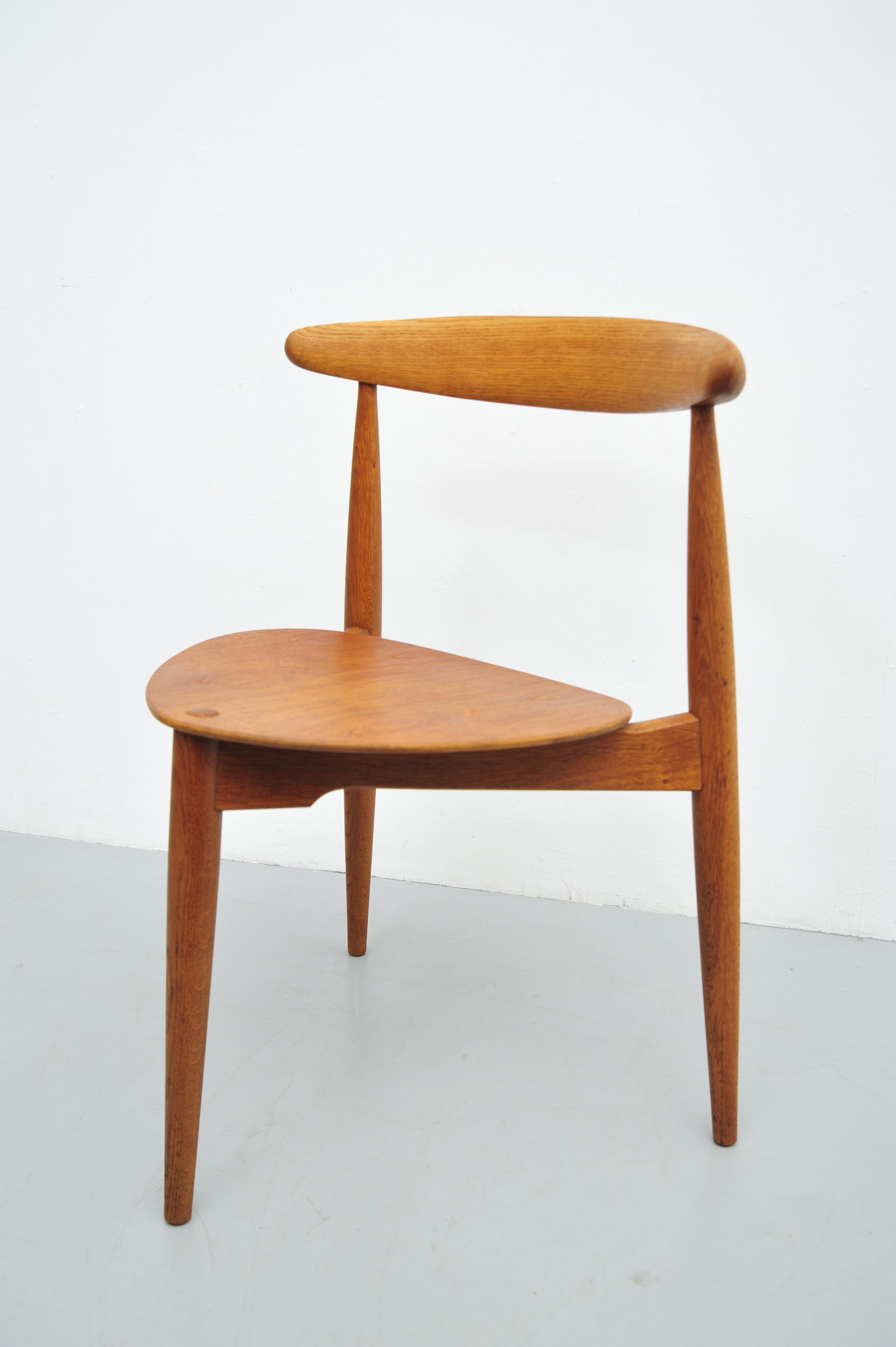Hans J. Wegner Sedia Cuore FH4104 Eichenholz 1952 in vendita 5