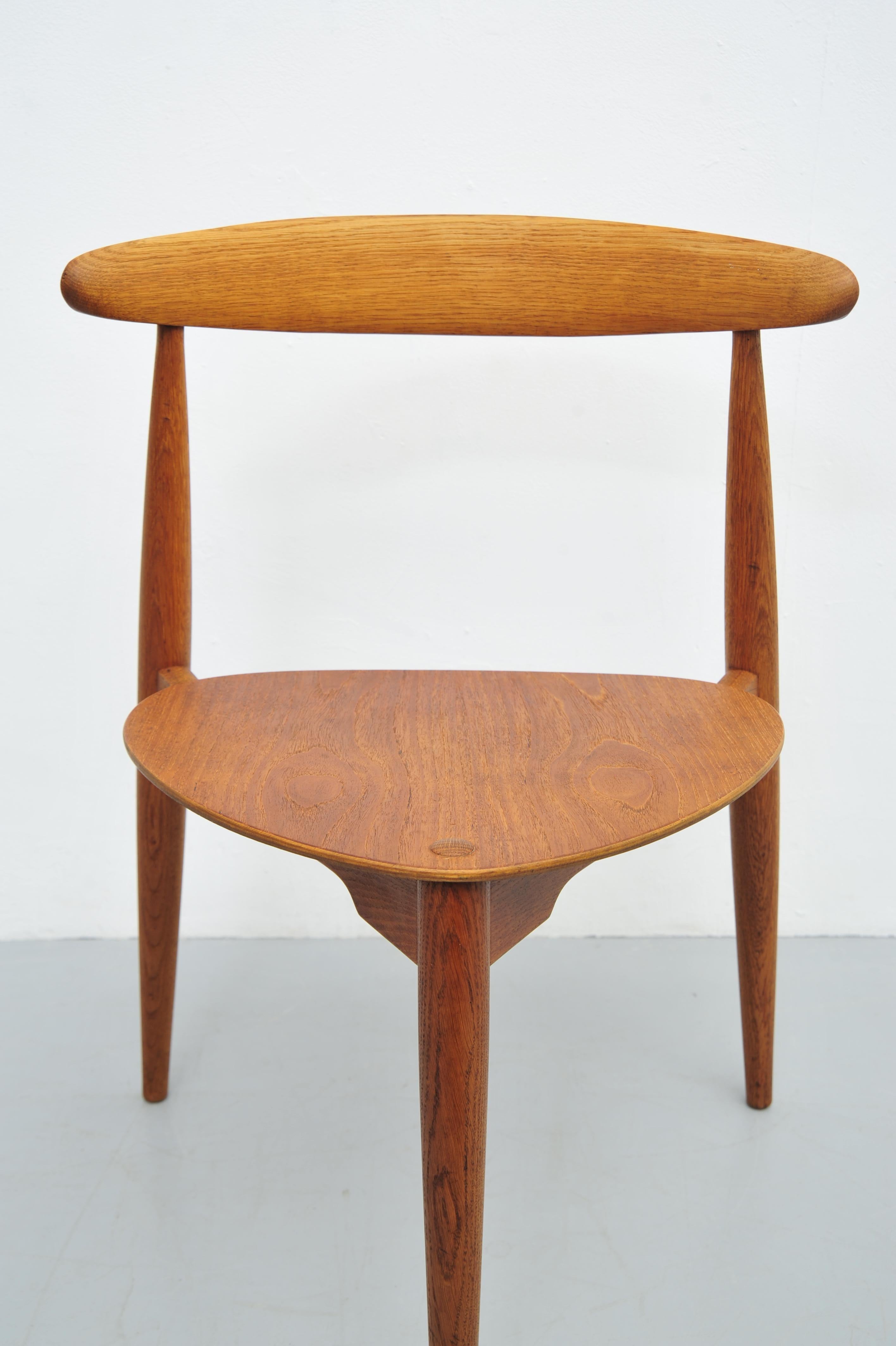 Hans J. Wegner Sedia Cuore FH4104 Eichenholz 1952 in vendita 7