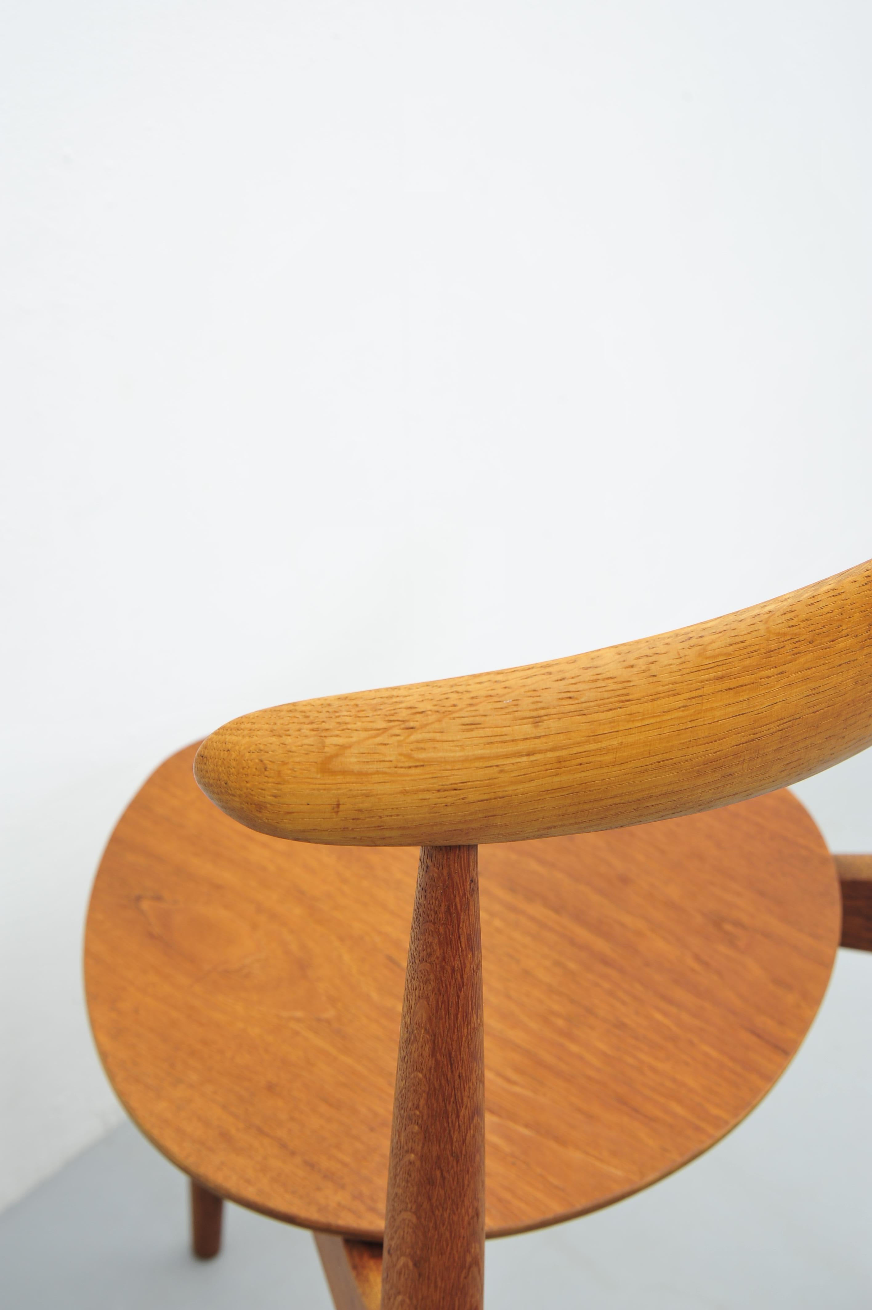 XX secolo Hans J. Wegner Sedia Cuore FH4104 Eichenholz 1952 in vendita