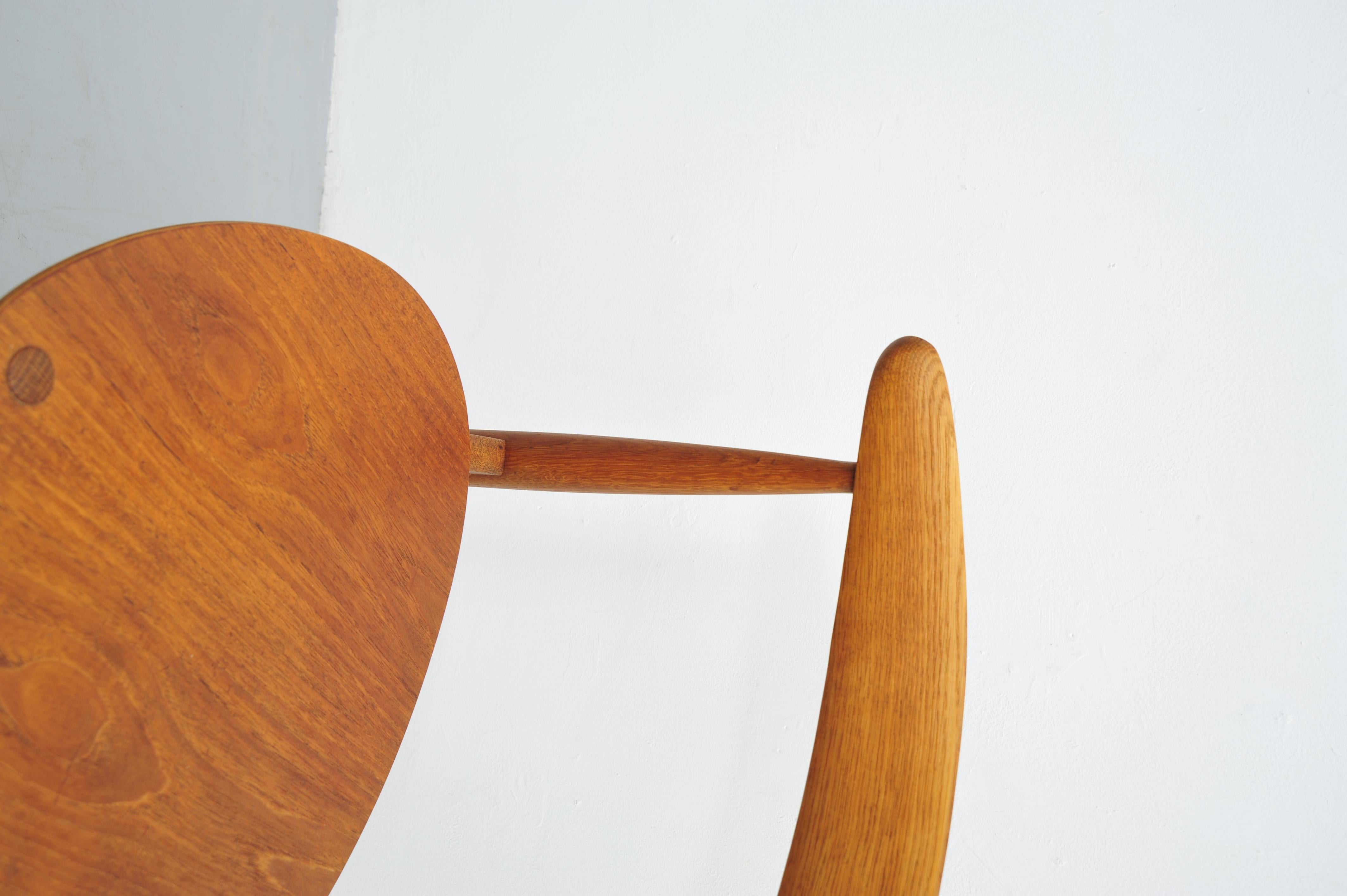 Hans J. Wegner Sedia Cuore FH4104 Eichenholz 1952 in vendita 2