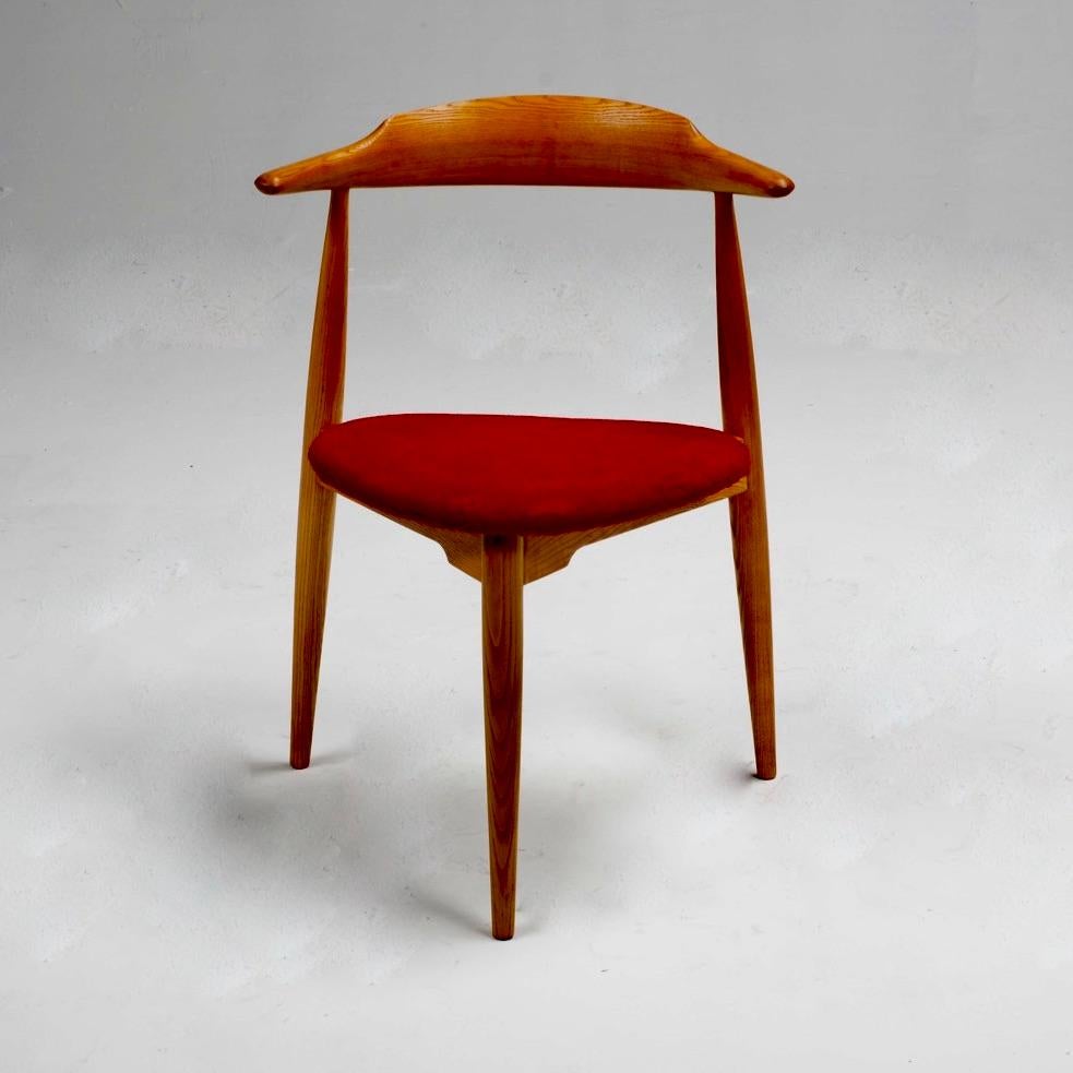 Danish Hans J. Wegner Heart Chair For Sale