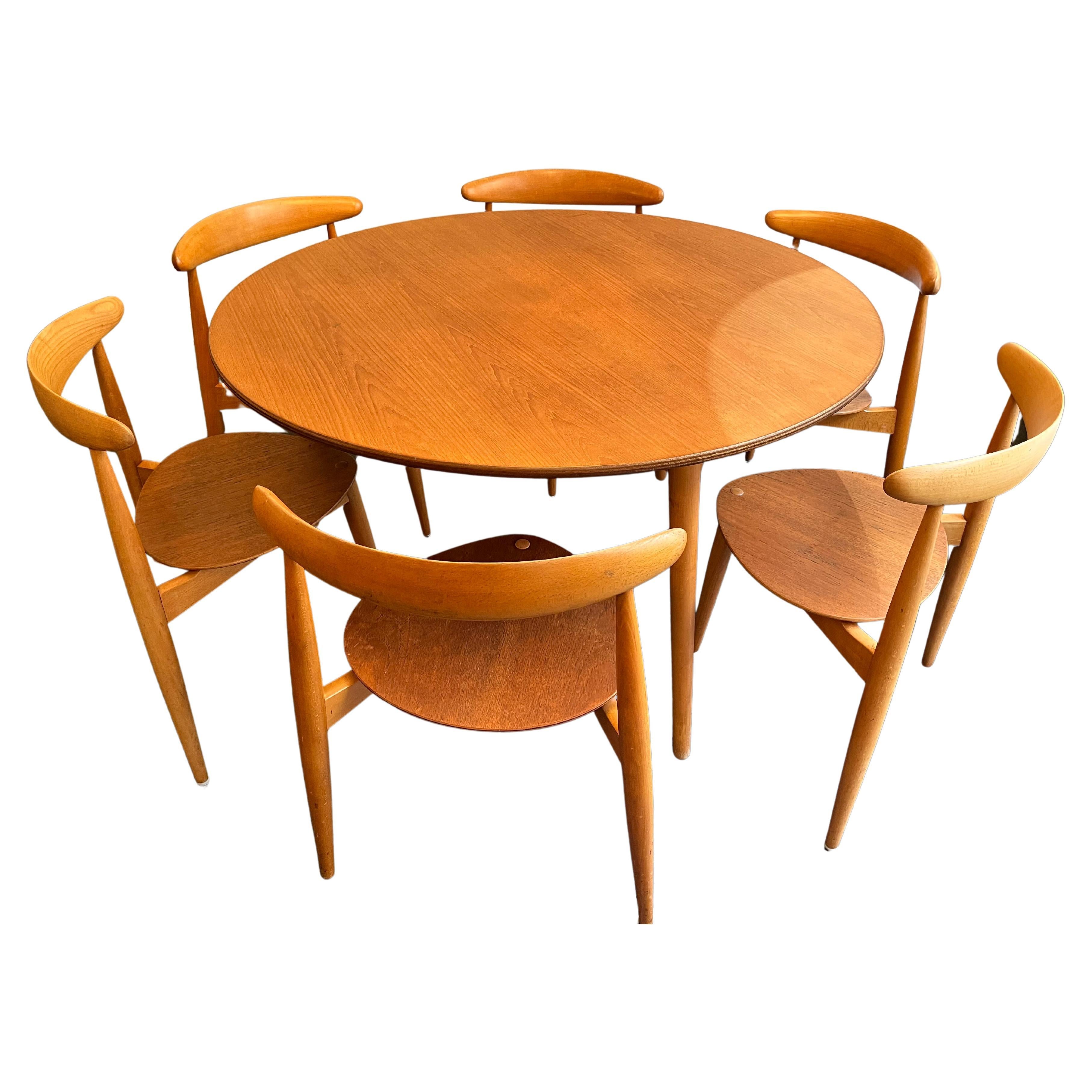 Hans J. Wegner Heart Dining Set by Fritz Hansen