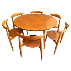 Hans J. Wegner Herz-Esszimmermöbel von Fritz Hansen