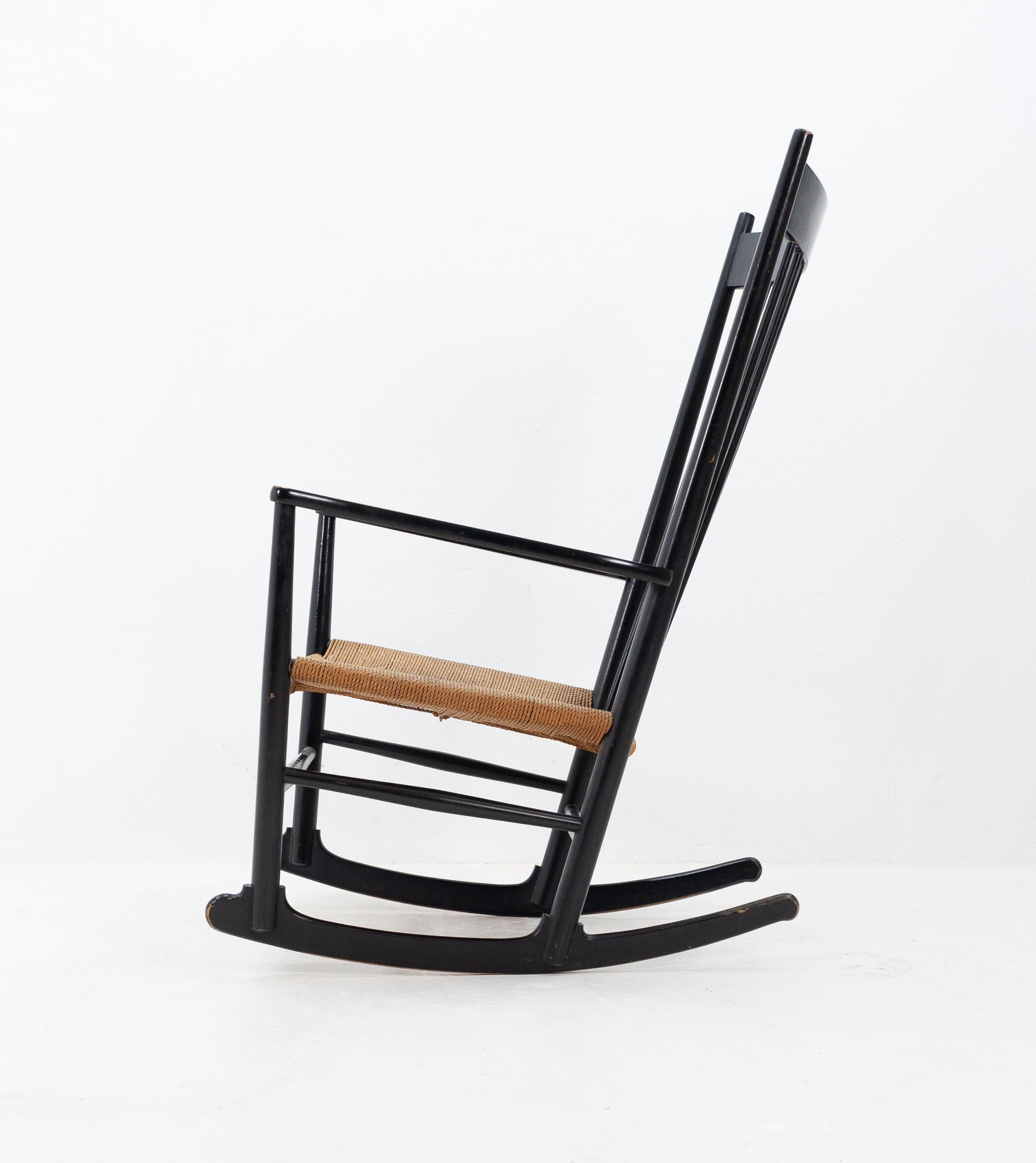 Danish Hans J. Wegner J16 Rocking Chair