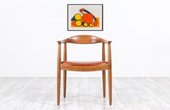 Hans J. Wegner JH 501 "Round" Oak Armchair for Johannes Hansen