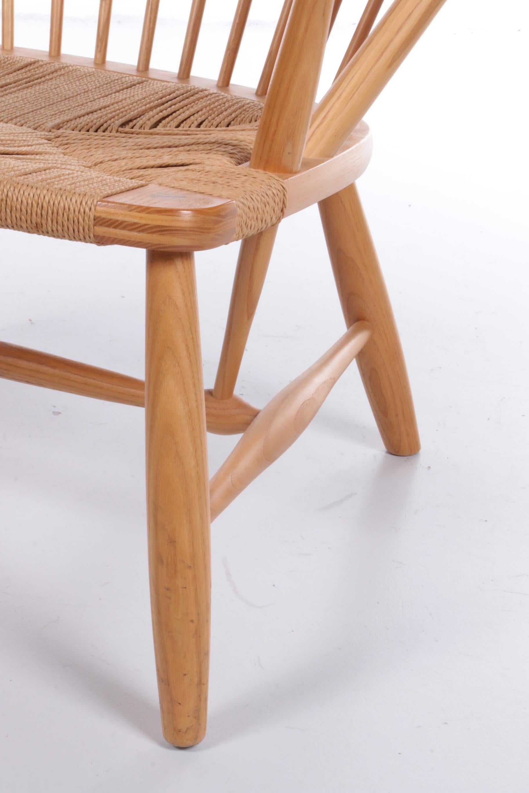 Oak Hans J. Wegner JH-550 Peacock Chair for Johannes Hansen, 1960 Denmark For Sale