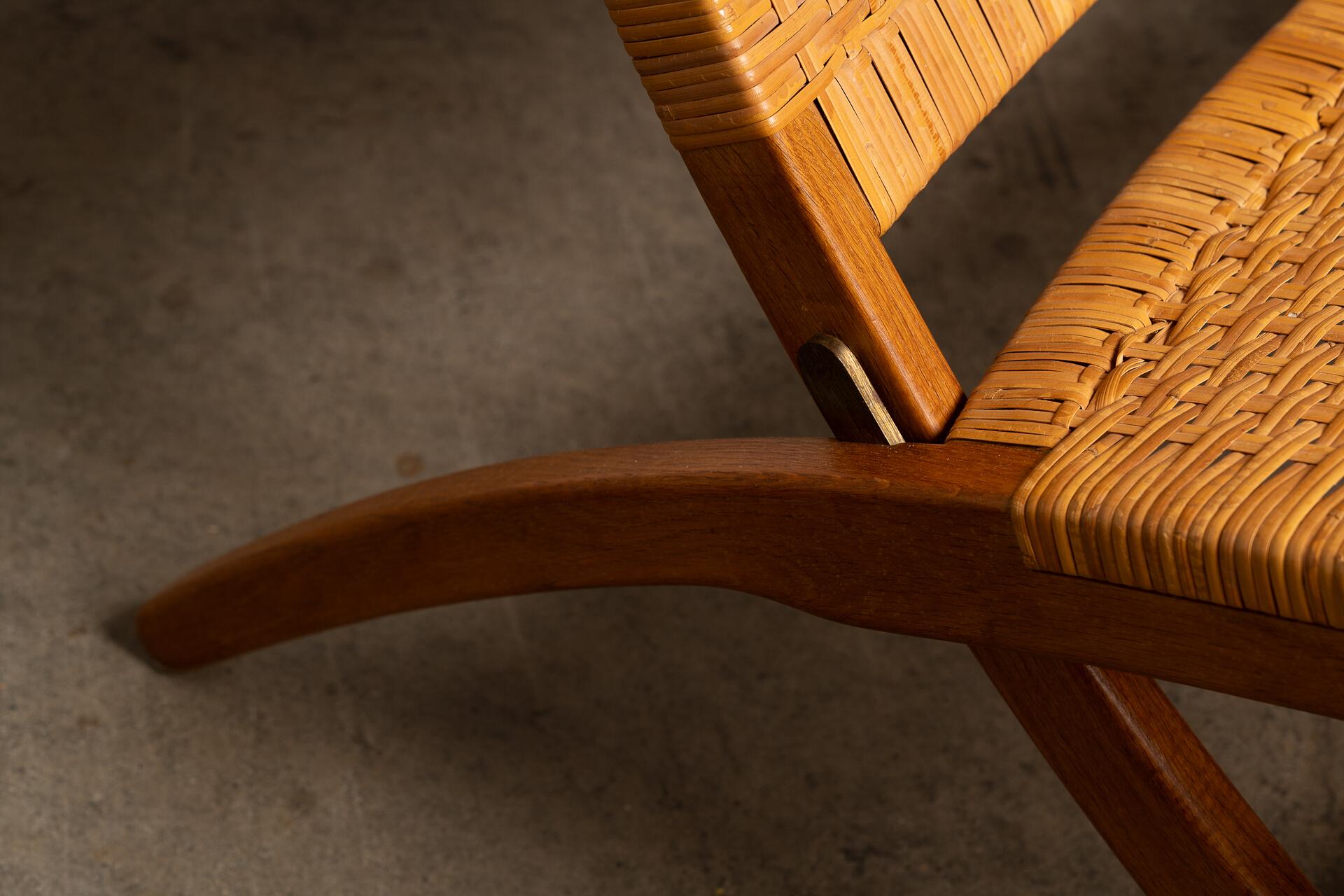 Hans J. Wegner JH512 Klappbarer Loungesessel für Johannes Hansen, Dänemark, 1950er Jahre im Angebot 1