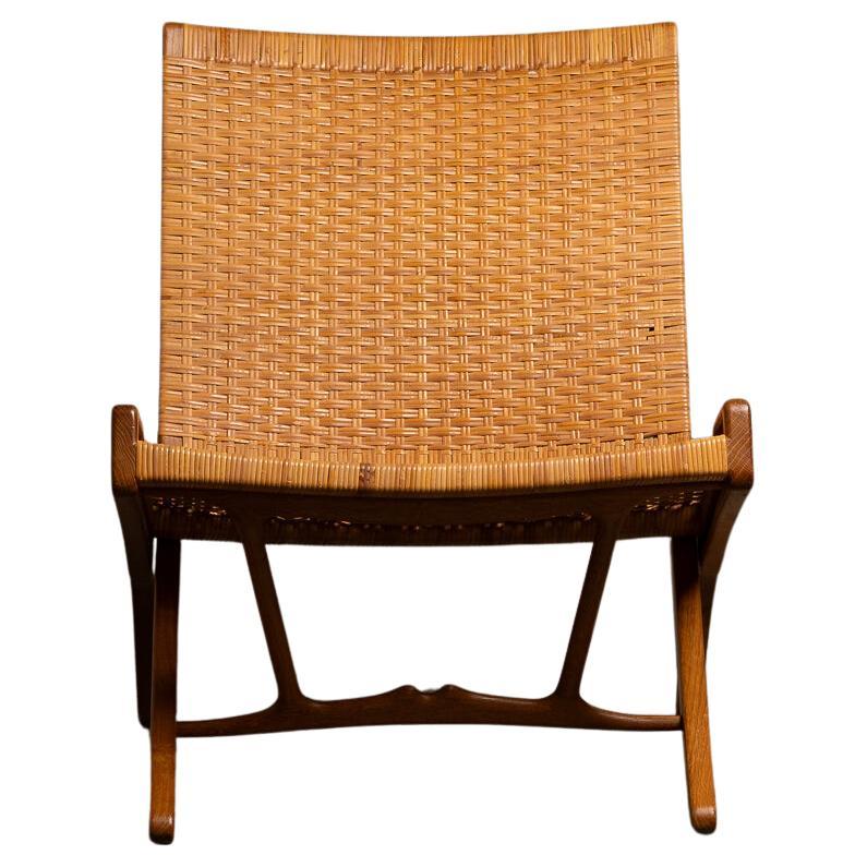 Hans J. Wegner JH512 Klappbarer Loungesessel für Johannes Hansen, Dänemark, 1950er Jahre im Angebot
