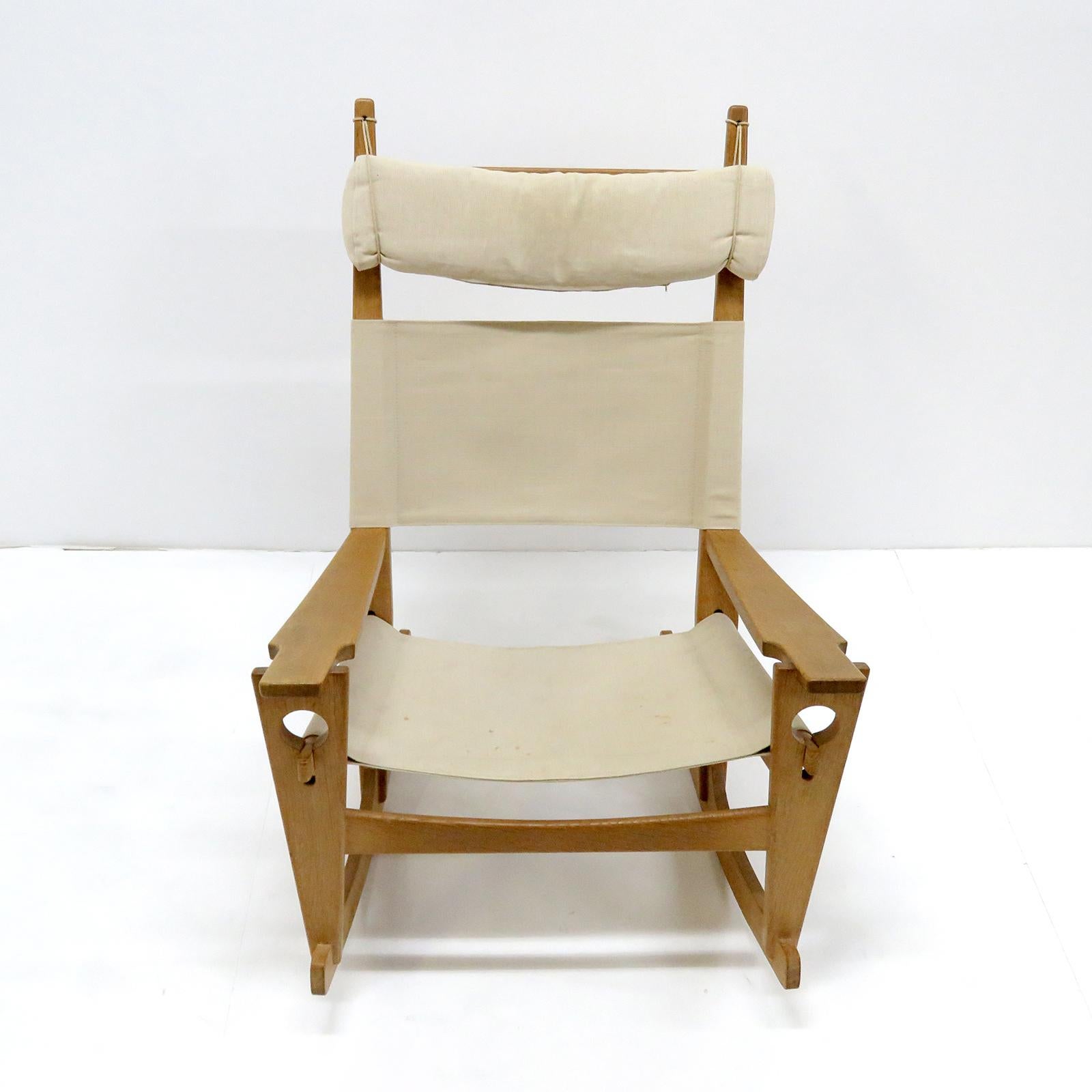 Danish Hans J. Wegner 'Keyhole' Rocking Chair, 1967