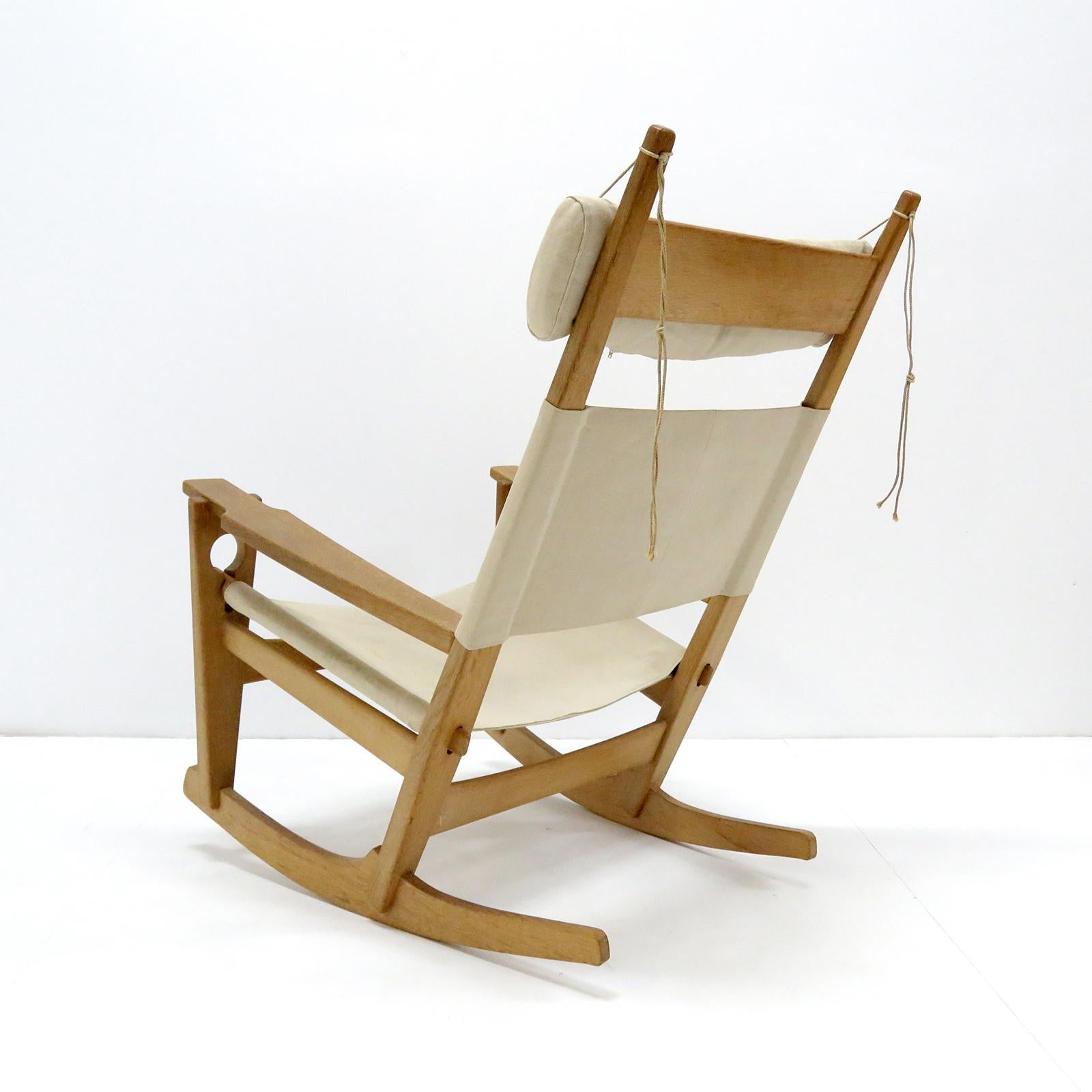 Mid-20th Century Hans J. Wegner 'Keyhole' Rocking Chair, 1967