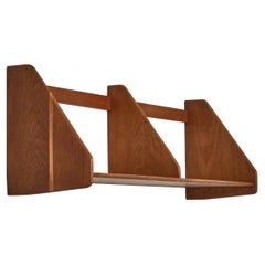 Hans J. Wegner Large Wall Shelf in Patinated Oak Made at Ry Mobler Denmark 1950s