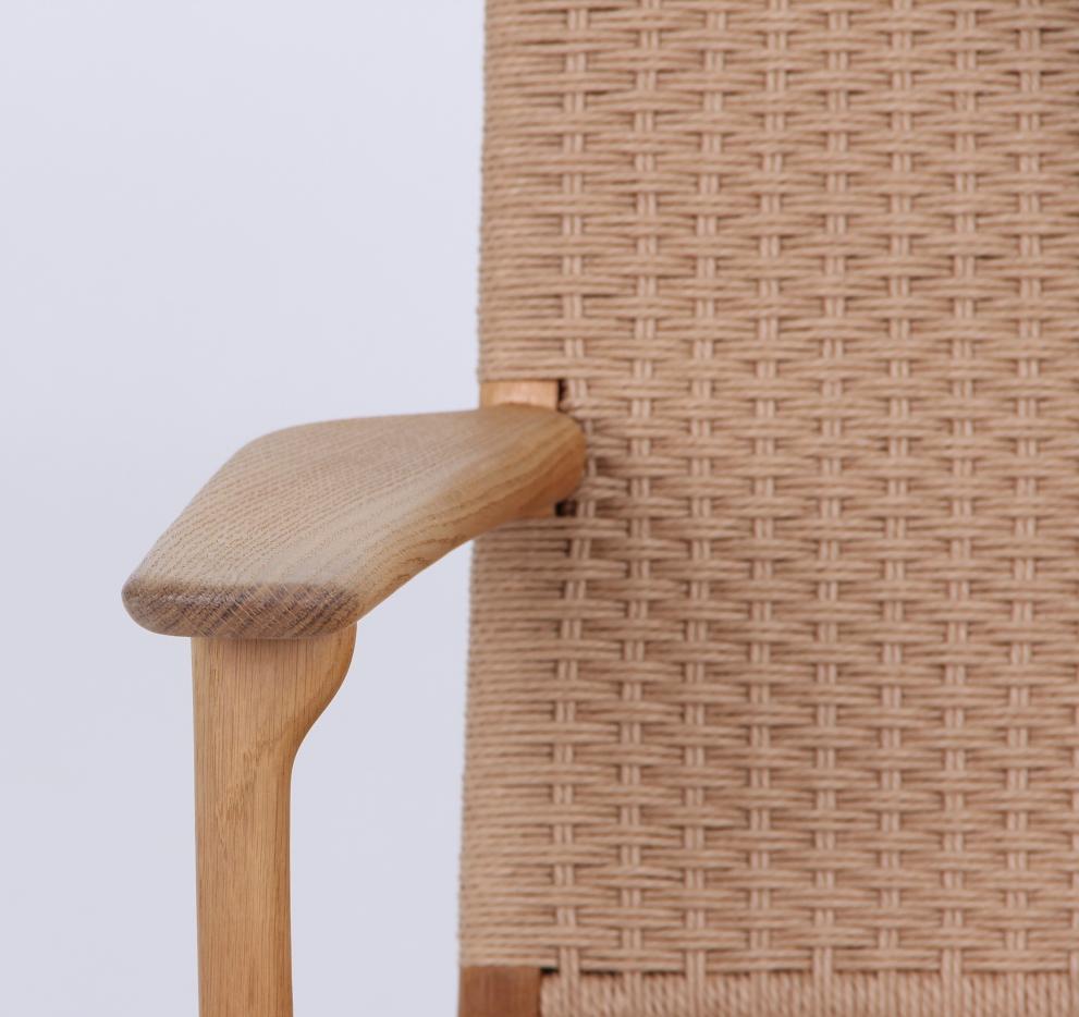 Scandinavian Modern Hans J. Wegner, Lounge Chair CH 25 For Sale