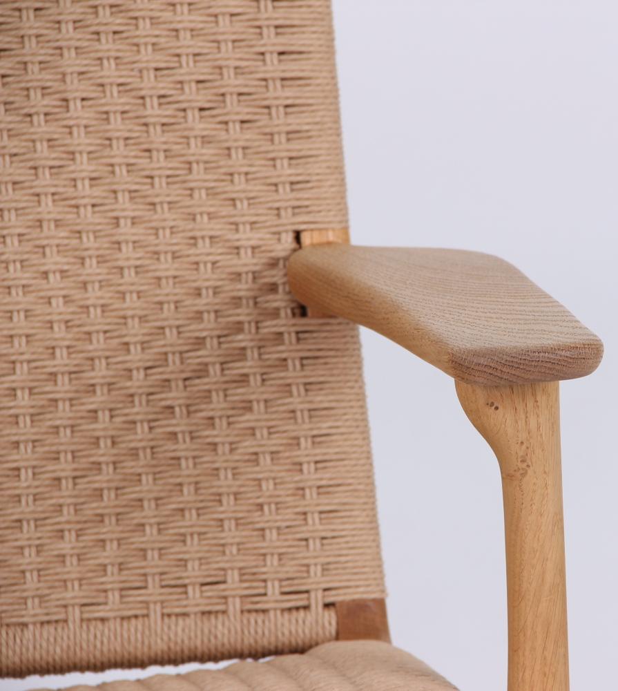 Danish Hans J. Wegner, Lounge Chair CH 25 For Sale