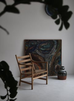 Hans J. Wegner Lounge Chair "CH44" Oak & Papercord, Carl Hansen & Sons, 1965