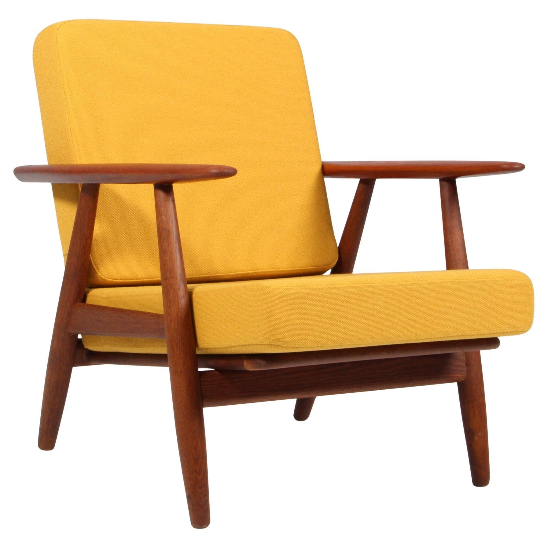 Hans J. Wegner, Lounge Chair, Model 240, Oak and teak, 1970s Denmark