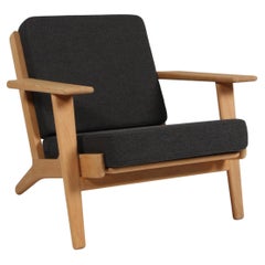 Hans J. Wegner, Lounge Chair, Model 290, soap treated Oak, 1970s Denmark