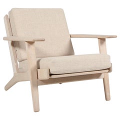 Hans J. Wegner, Lounge Chair, Model 290, soap treated Oak, 1970s Denmark