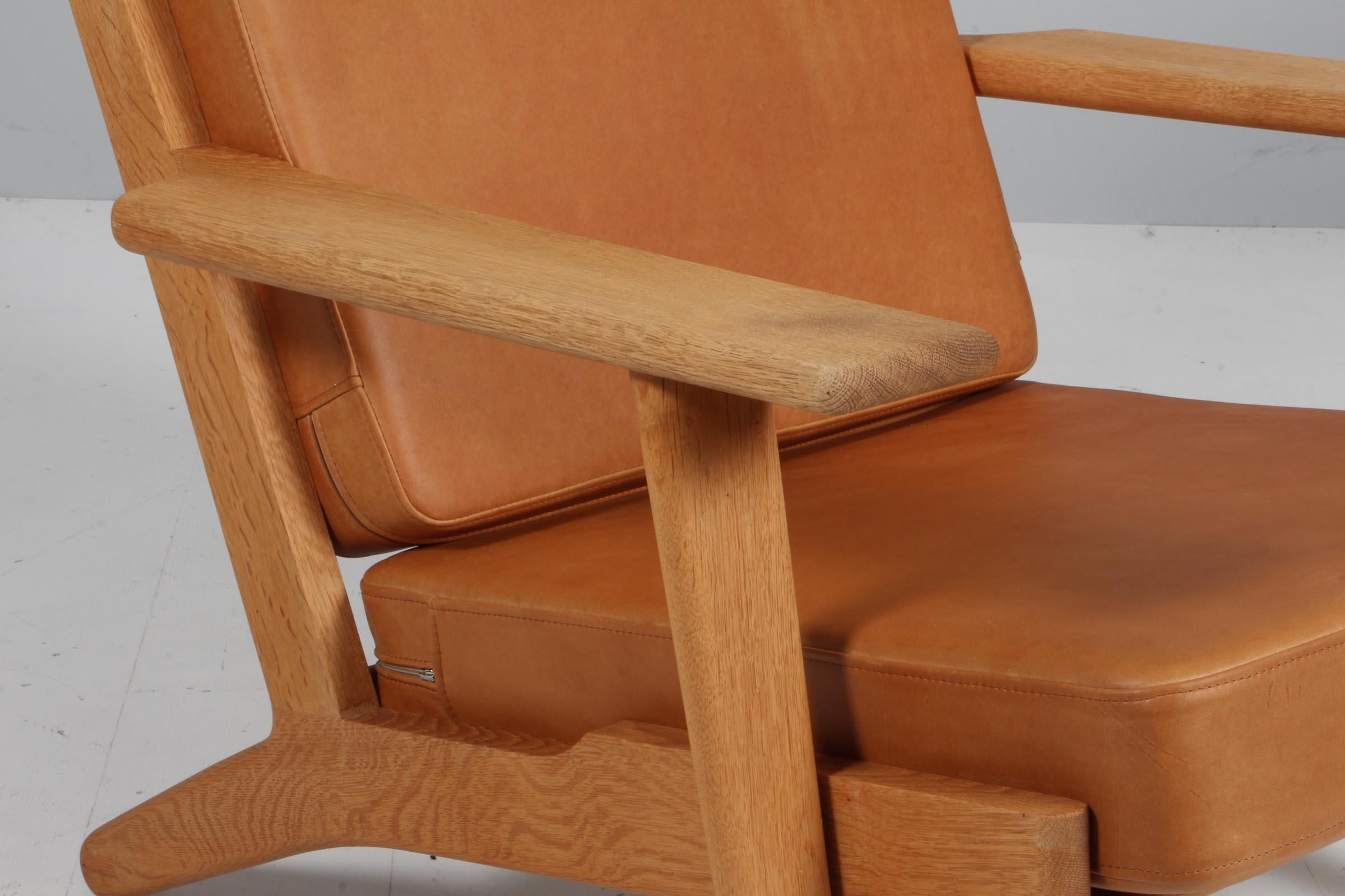 Mid-Century Modern Hans J. Wegner, Chaise longue, modèle 290A, chêne en vente