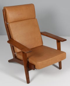 Hans J. Wegner, Lounge Chair, Model 290A, smoked oak