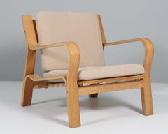 Hans J. Wegner, Lounge Chair, Model 671, Oak, Coda 2 and Cotton Rope