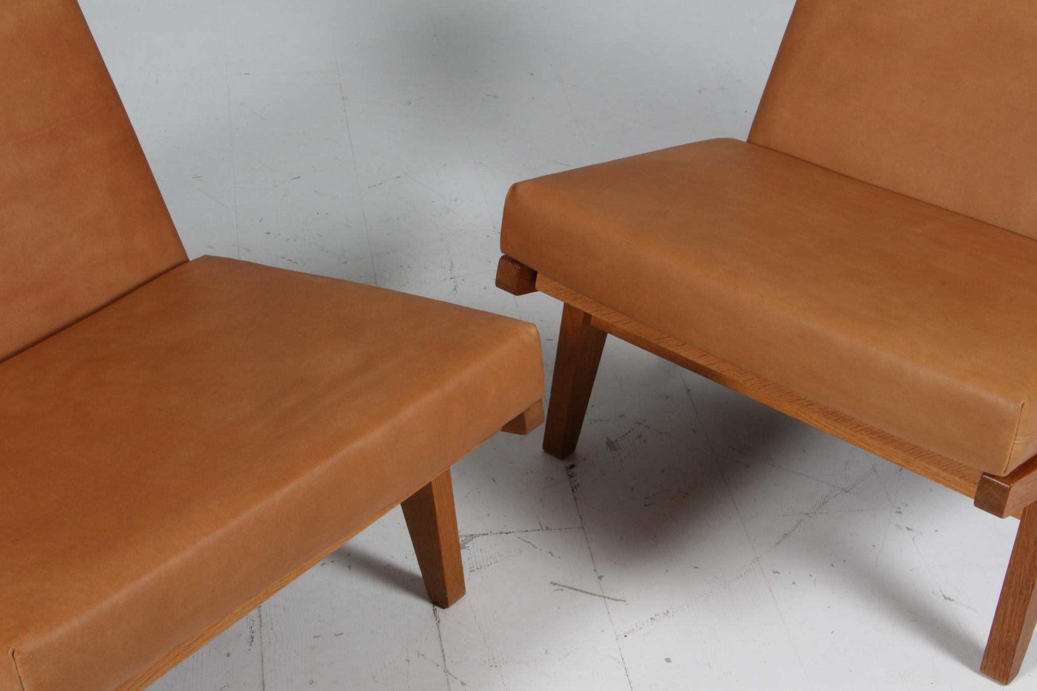 Fauteuil de salon Hans J. Wegner, modèle GE-370 Excellent état - En vente à Esbjerg, DK
