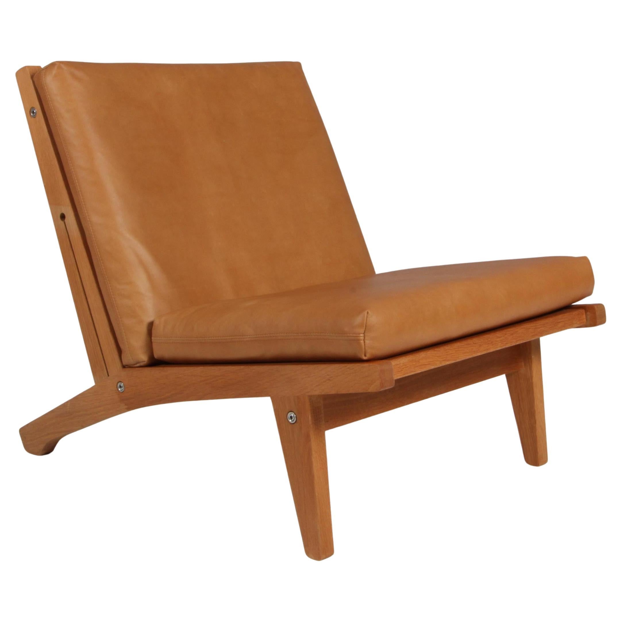 Hans J. Wegner Lounge Chair, Model GE-370 For Sale
