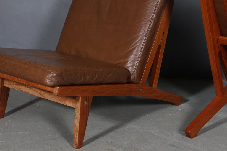 Hans J. Wegner Lounge Chair, Model GE-375 In Good Condition For Sale In Esbjerg, DK