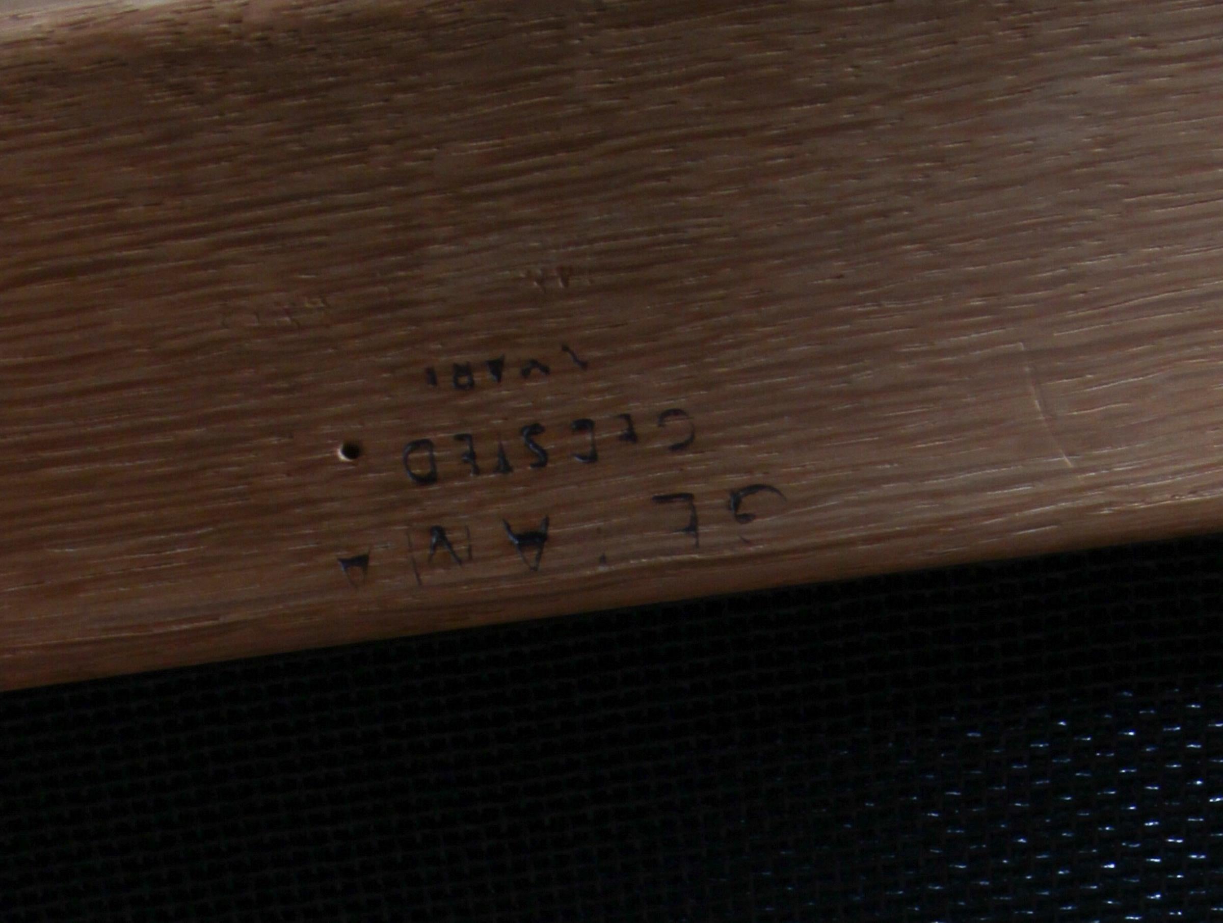 Mid-20th Century Hans J. Wegner Lounge Chair, Model GE-375 For Sale