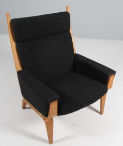 Hans J. Wegner, Lounge Chair, Model GE501, Oak, Hallingdal