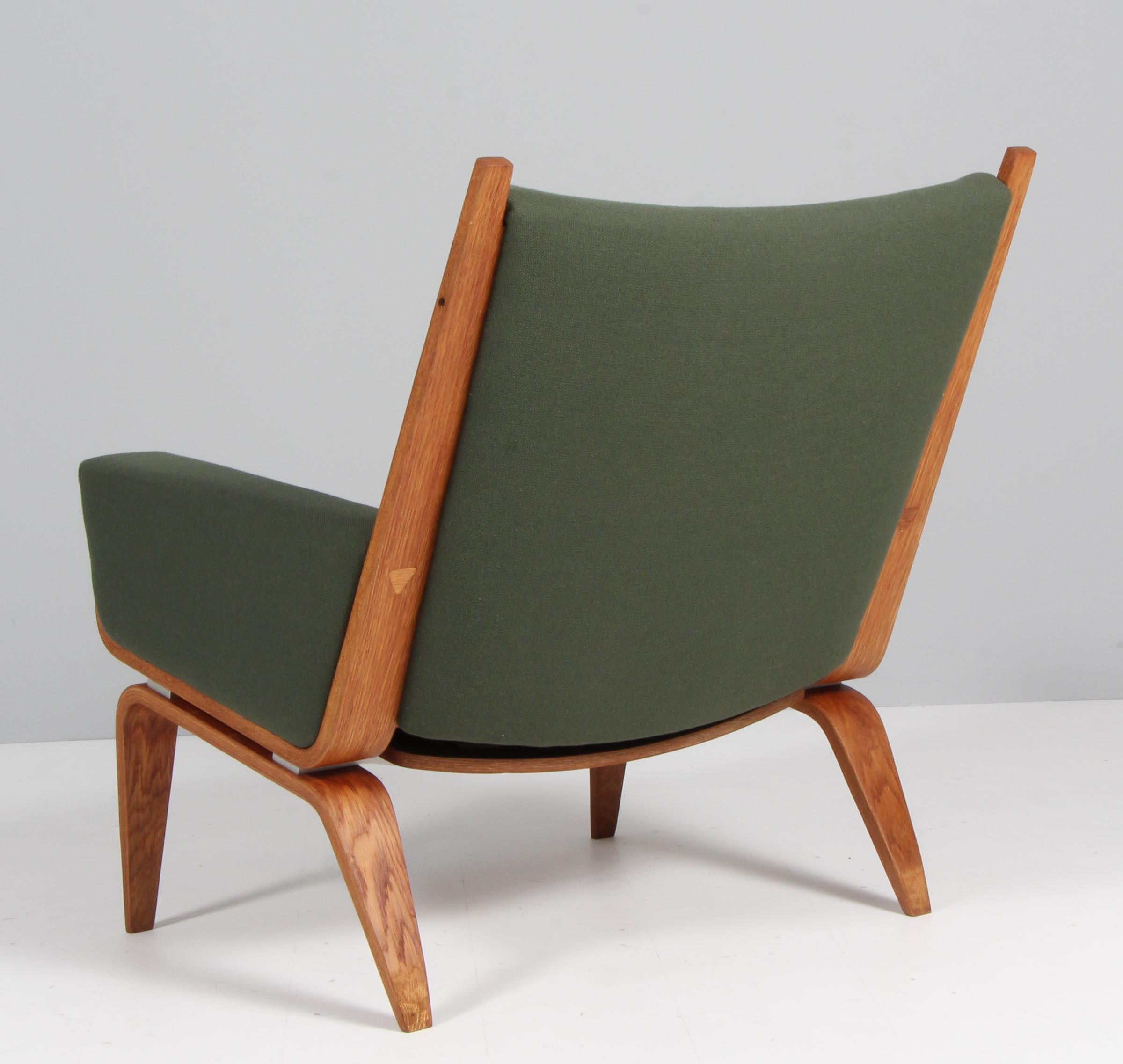 Mid-20th Century Hans J. Wegner, Lounge Chair, Model GE501, Oak, Hallingdal