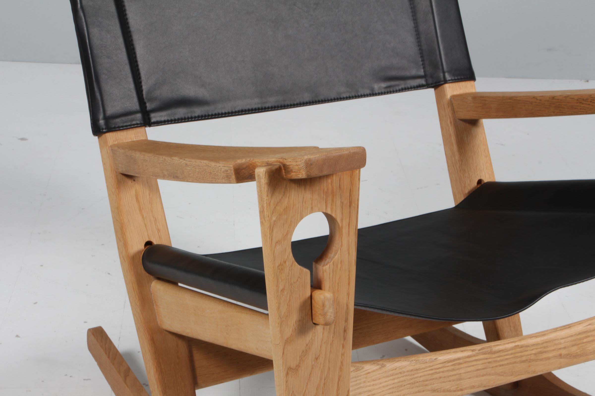 Scandinave moderne Chaise longue / Chaise à bascule Hans J. Wegner en vente