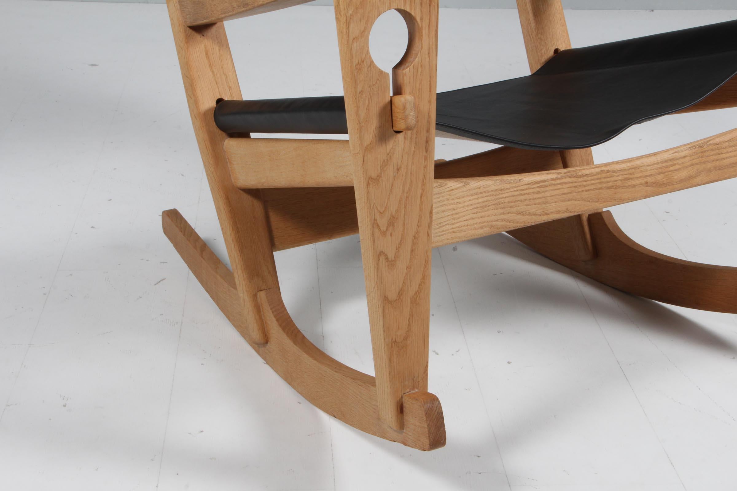 Danish Hans J. Wegner Lounge Chair / Rocking Chair For Sale