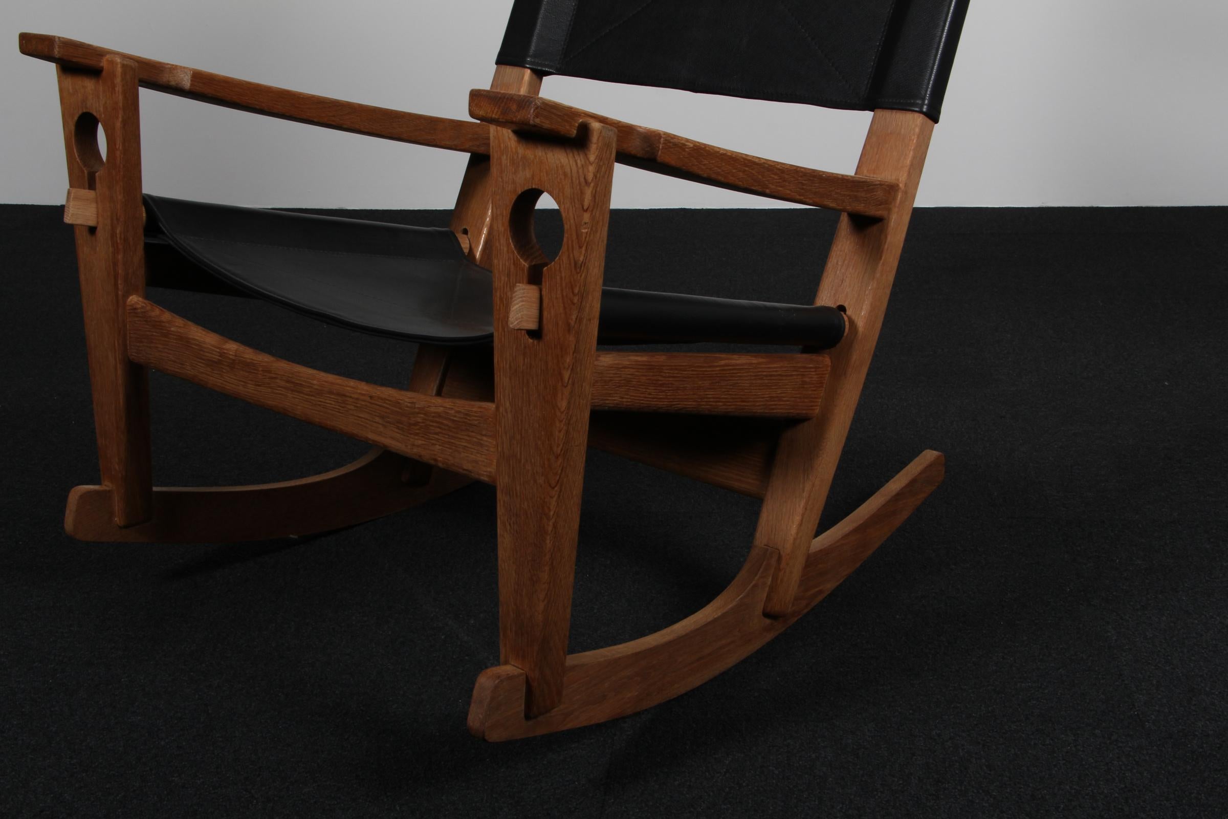 Chaise longue / Chaise à bascule Hans J. Wegner Bon état - En vente à Esbjerg, DK