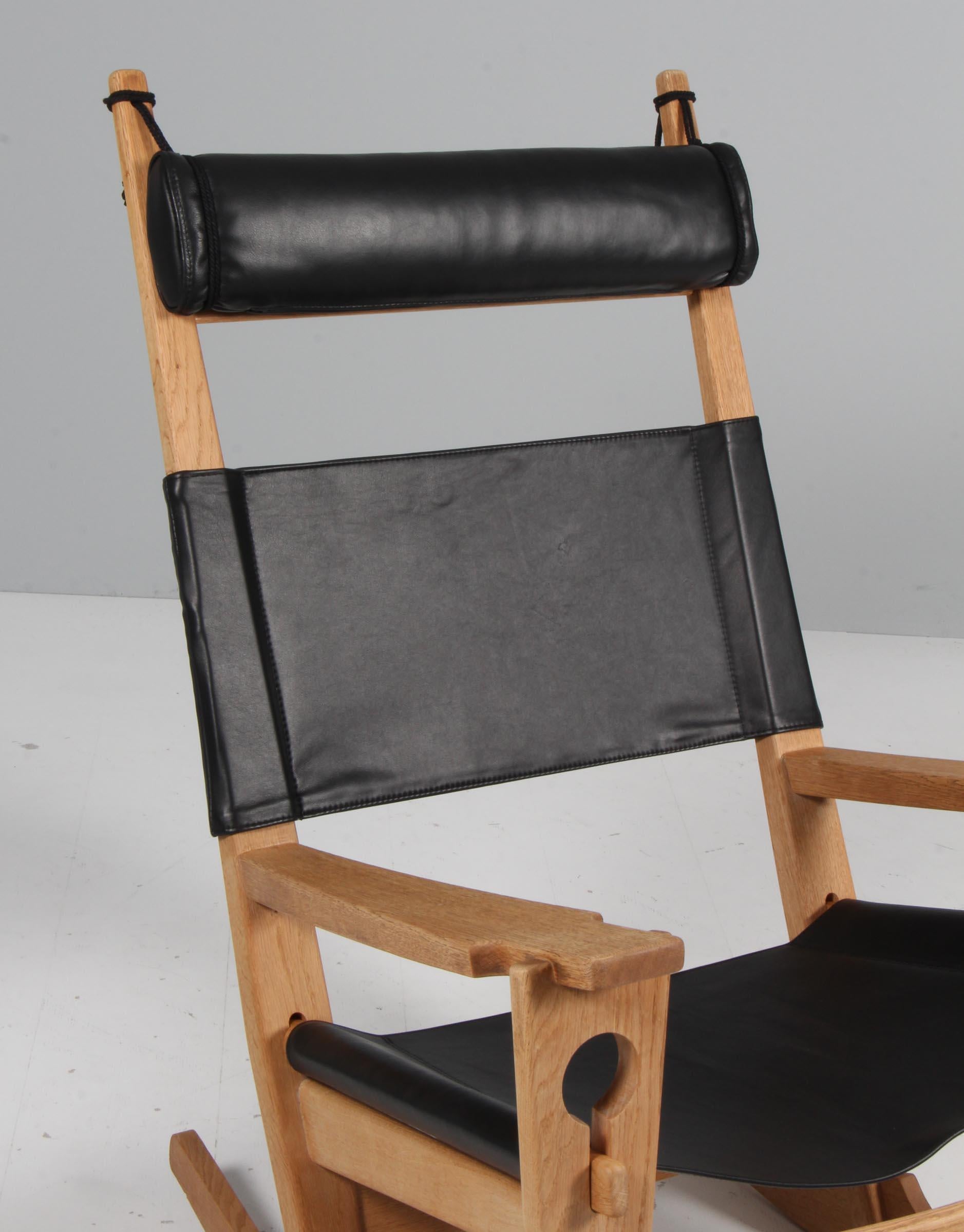 Fin du 20e siècle Chaise longue / Chaise à bascule Hans J. Wegner en vente